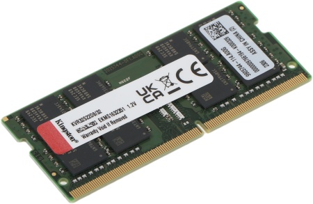 Оперативная память Kingston DDR4   32GB  3200MHz SODIMM CL22 2RX8 1.2V 260-pin 16Gbit