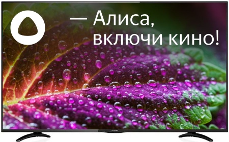 Телевизор LED Yuno 55" ULX-55UTCS3234 Яндекс.ТВ черный 4K Ultra HD 50Hz DVB-T2 DVB-C DVB-S2 USB WiFi Smart TV (RUS)