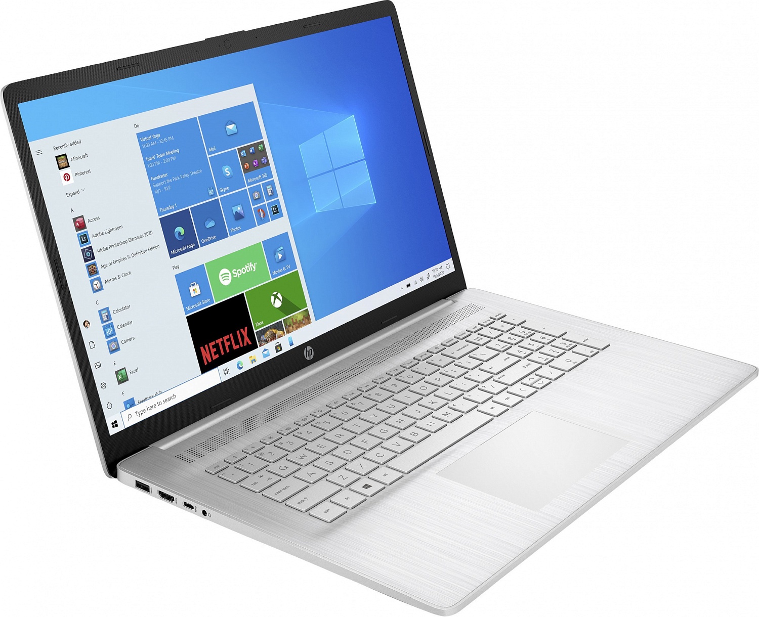 Ноутбук HP 17-cp2136ng Ryzen 3 7320U 8Gb SSD512Gb AMD Radeon 17.3" IPS FHD (1920x1080) Windows 11 Home silver WiFi BT Cam (7P7M1EA)