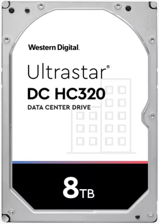 Жесткий диск Western Digital Ultrastar DC HС320 HDD 3.5" SATA 8Тb, 7200rpm, 256MB buffer, 512e (HUS728T8TALE6L4 ), 1 year