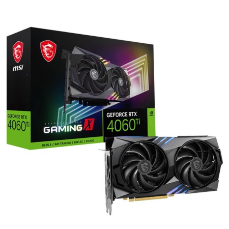 Видеокарта MSI RTX4060Ti GAMING X 16GB GDDR6 128bit 3xDP HDMI 2FAN RTL