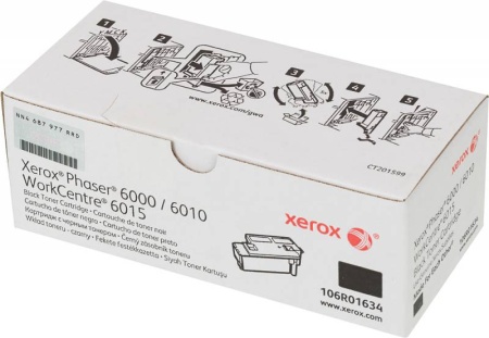 Картридж лазерный Xerox 106R01634 черный (2000стр.) для Xerox Ph 6000/6010N/WC 6015