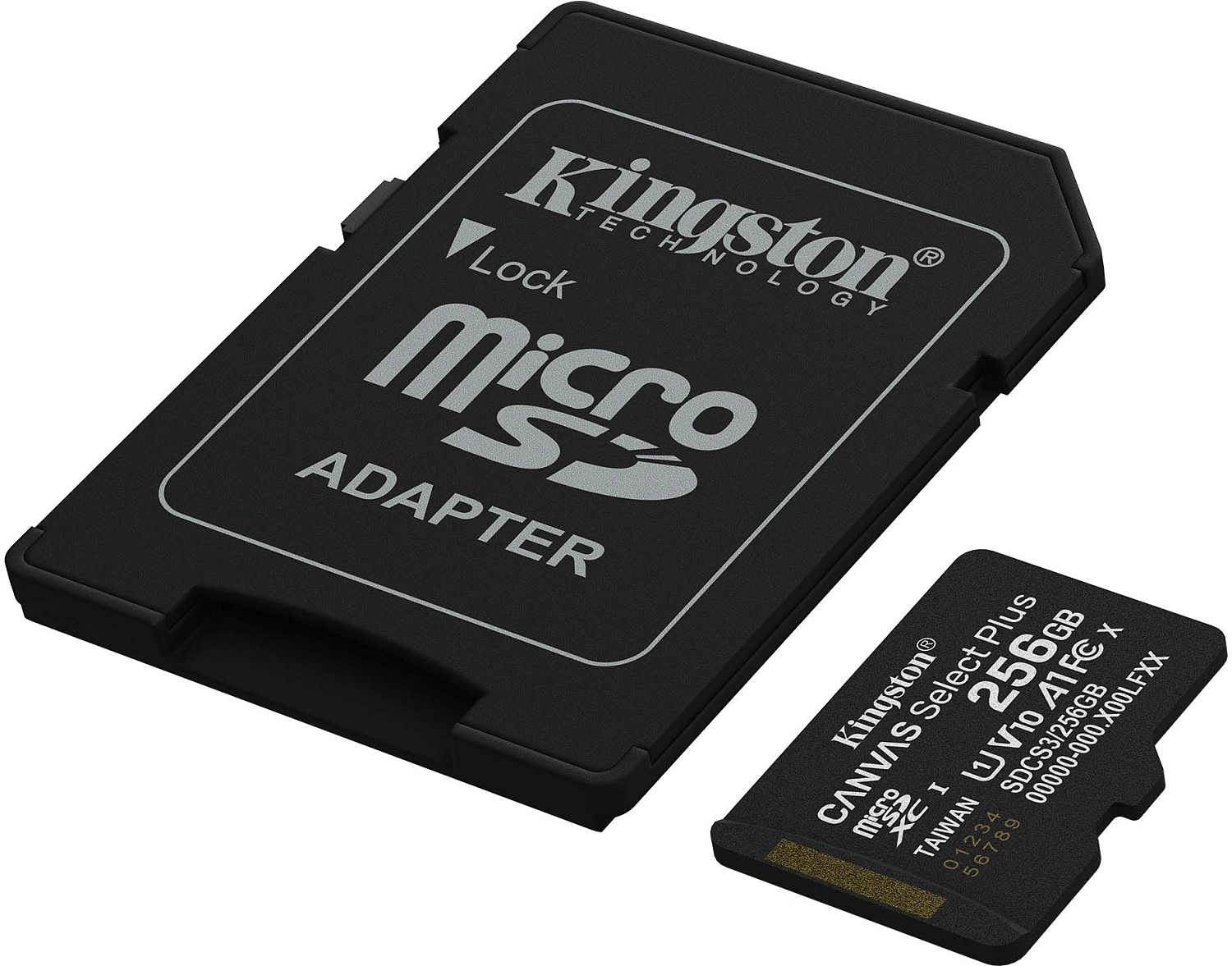 Флеш карта microSDXC 256GB Kingston SDCS3/256GB Canvas Select Plus + adapter