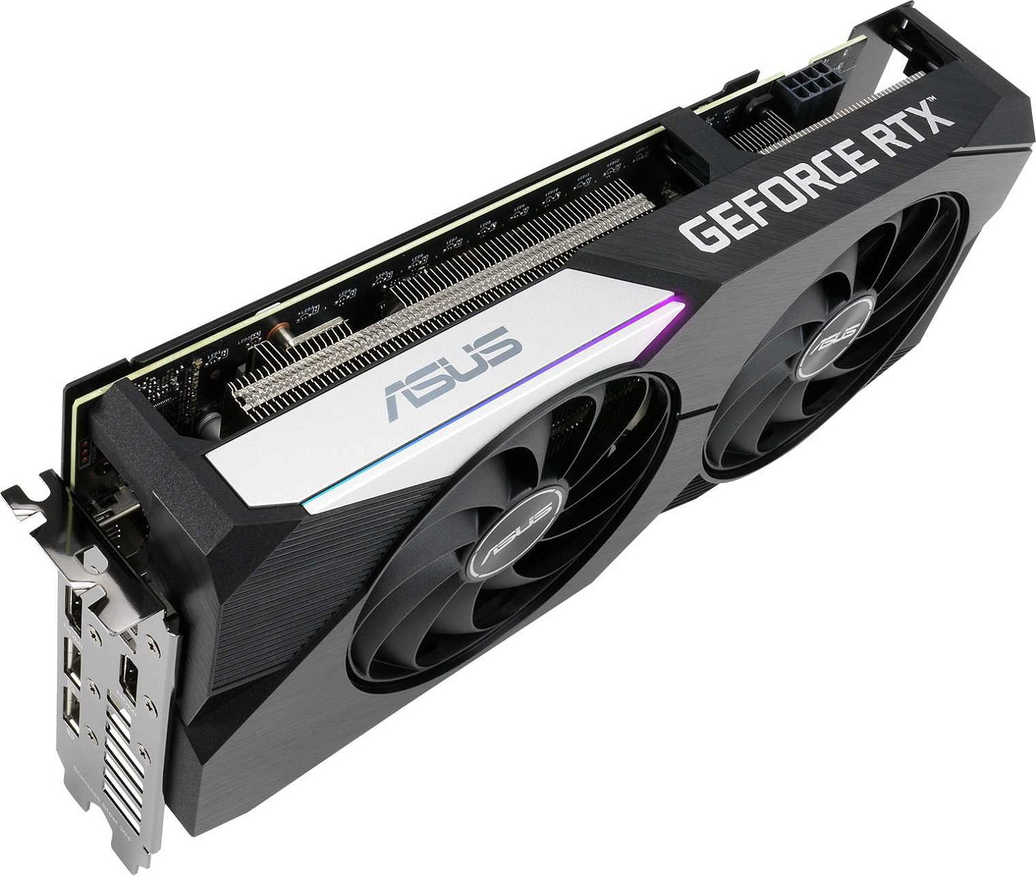 Видеокарта ASUS DUAL-RTX3060TI-O8G-V2//RTX3060TI HDMI*2 DP*3 8G D6; 90YV0G1J-M0NA00