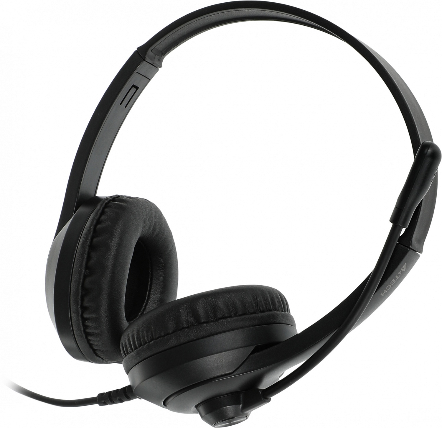 Наушники с микрофоном A4Tech Fstyler FH100U черный 2м накладные USB оголовье (FH100U (STONE BLACK))