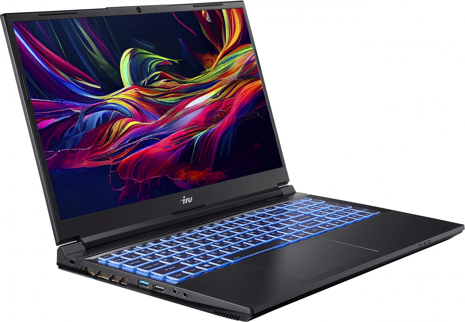 Ноутбук IRU Калибр 15ALC Core i5 12500H 8Gb SSD256Gb NVIDIA GeForce GTX 1650 4Gb 15.6" IPS FHD (1920x1080) Free DOS black WiFi BT Cam 3465mAh