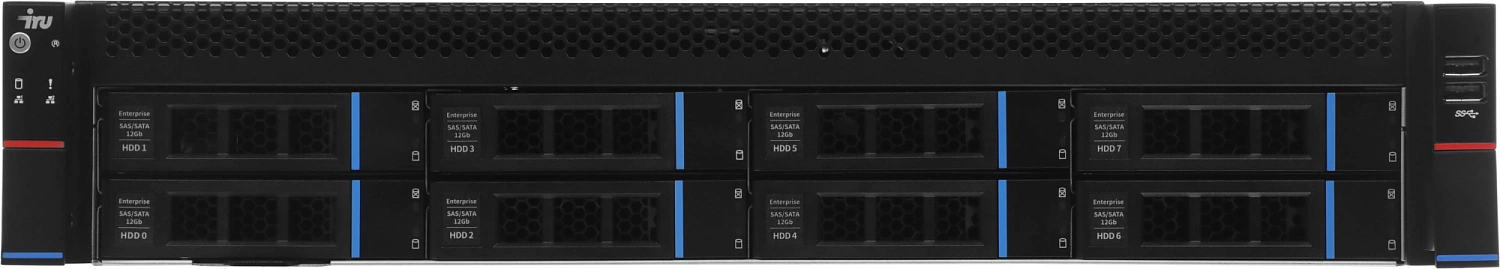 Сервер IRU Rock G2208IG3 2x5318Y 2x32Gb 2x480Gb SSD LSI 9361-8I 2xGigEth 2x1300W w/o OS (2195670)
