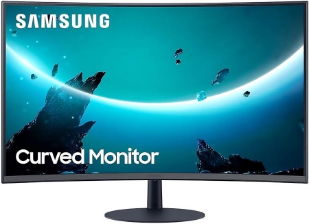 Монитор Samsung 31.5" C32T550FDR темно-серый VA LED 4ms 16:9 HDMI M/M матовая 3000:1 250cd 178гр/178гр 1920x1080 75Hz VGA DP FHD 6.4кг