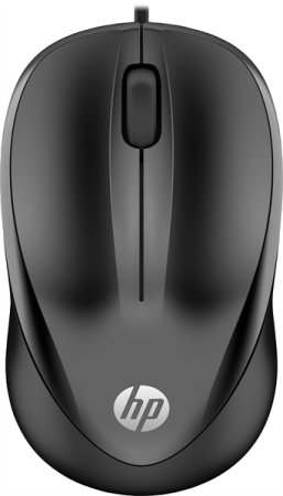 манипулятор Mouse HP Wired Mouse 1000 (Black) cons