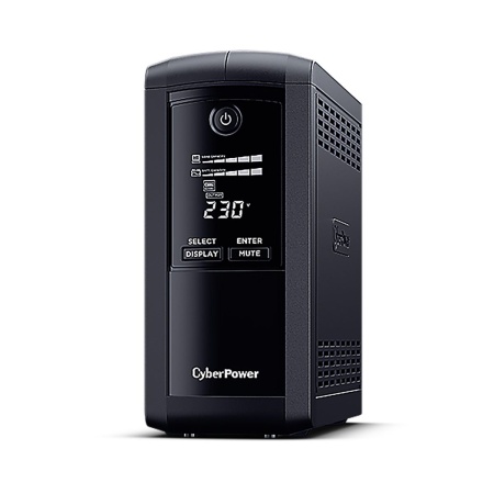 Источник бесперебойного питания Cyberpower VP1000ELCD Line-Interactive 1000VA/550W USB/RS-232/RJ11/45  (4 EURO)