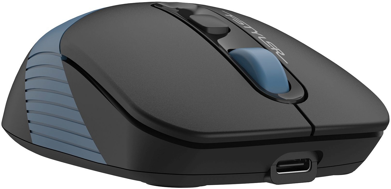 Мышь A4Tech Fstyler FG10CS Air черный/синий оптическая (2000dpi) silent беспроводная USB для ноутбука (4but) Мышь A4Tech Fstyler FG10CS Air черный/синий оптическая (2000dpi) silent беспроводная USB для ноутбука (4but)