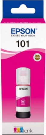 Картридж струйный Epson L101 C13T03V34A пурпурный (6000стр.) (70мл) для Epson L4150/L4160/L4267/L6160/L6170/L6190/L6270/L14150