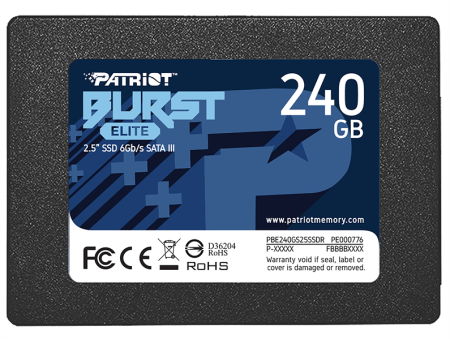 Накопитель SSD Patriot SATA III 240Gb PBE240GS25SSDR Burst Elite 2.5"