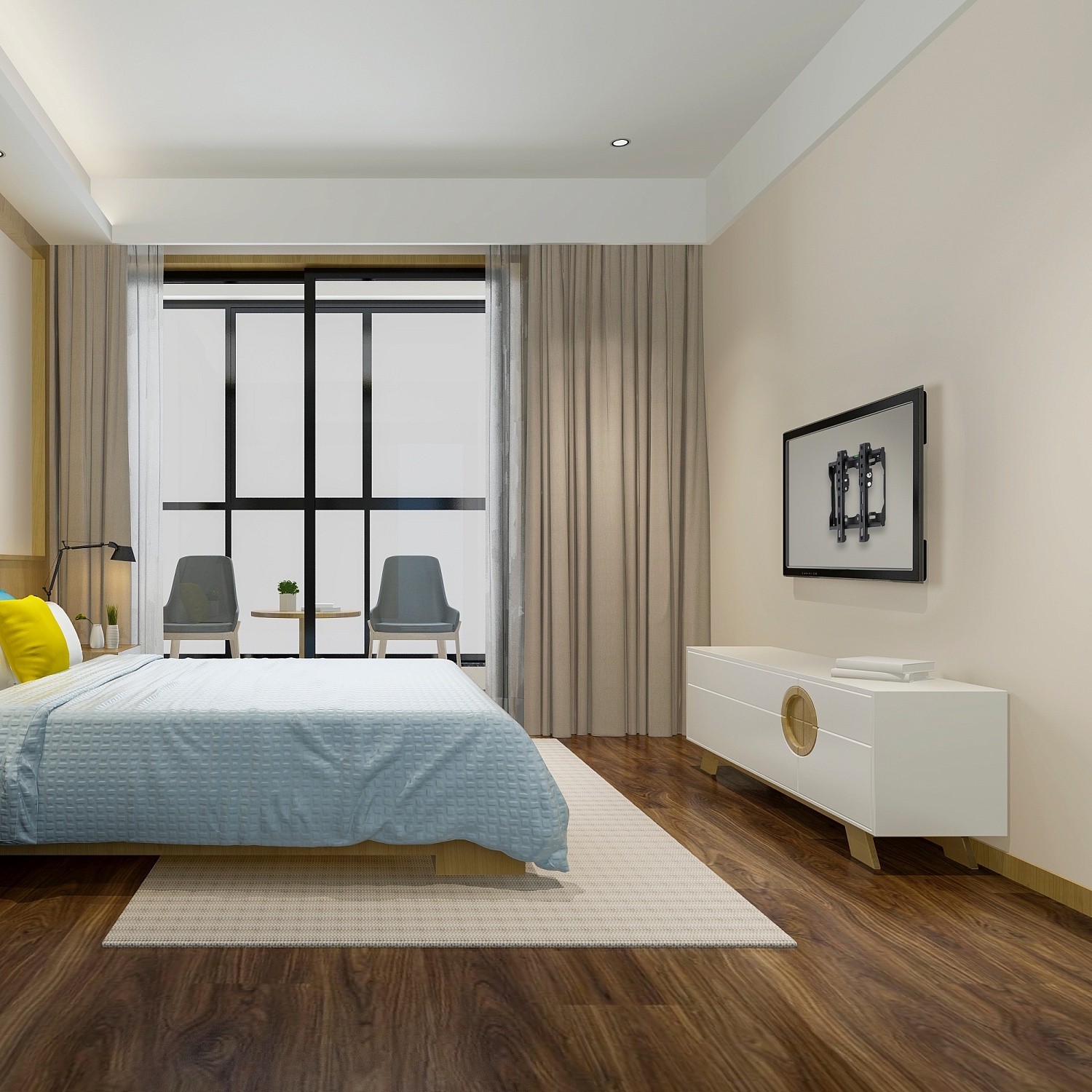 Кронштейн для телевизора Buro MT2 черный 15"-48" макс.25кг настенный наклон