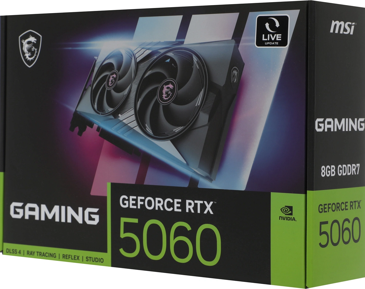 Видеокарта MSI RTX5060 GAMING 8GB GDDR7 128bit 3xDP HDMI 2FAN RTL