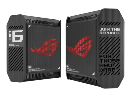 Роутер ASUS ROG GT6(B-2-PK)//2 access point /802.11ax, 574 + 4804Mbps, 2,4 + 5 gGz, black ; 90IG07F0-MU9A20