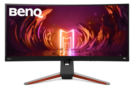 Монитор BENQ 34" EX3415R MOBIUZ Curvature 1900R IPS LED 3440x1440@144Hz 1(2)ms 21:9 400cd/m2 1000:1 178/178 2*HDMI DP 2*USB 3.0 USB -B Speaker 2W*2 HAS Swivel Tilt Flicker-free  Metallic Grey