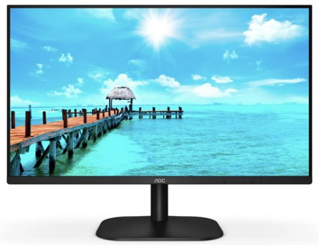 Монитор 27" AOC 27B2DA 1920x1080, LED, 16:9, IPS, 250cd, 1000:1, 20M:1, 4ms, 178/178, D-Sub, DVI, HDMI, 75Hz, Speakers, Tilt, Внеш, VESA, Black, 3y (существенное повреждение коробки)