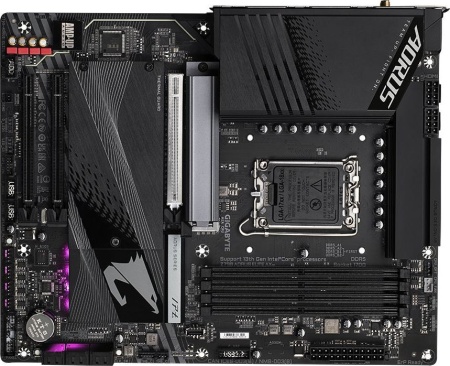 Материнская плата Gigabyte Z790 AORUS ELITE AX Soc-1700 Intel Z790 4xDDR5 ATX AC`97 8ch(7.1) 2.5Gg RAID+HDMI+DP