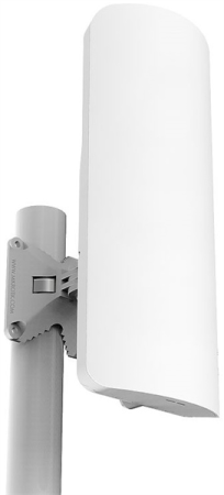 Точка доступа MikroTik mANTBox 2 12s with 12dBi 120 degrees 2.4Ghz sector antenna, Dual Chain 802.11bgn wireless, 600MHz CPU, 64MB RAM, 1x Gigabit LAN, PSU, POE, pole mount,  RouterOS L4