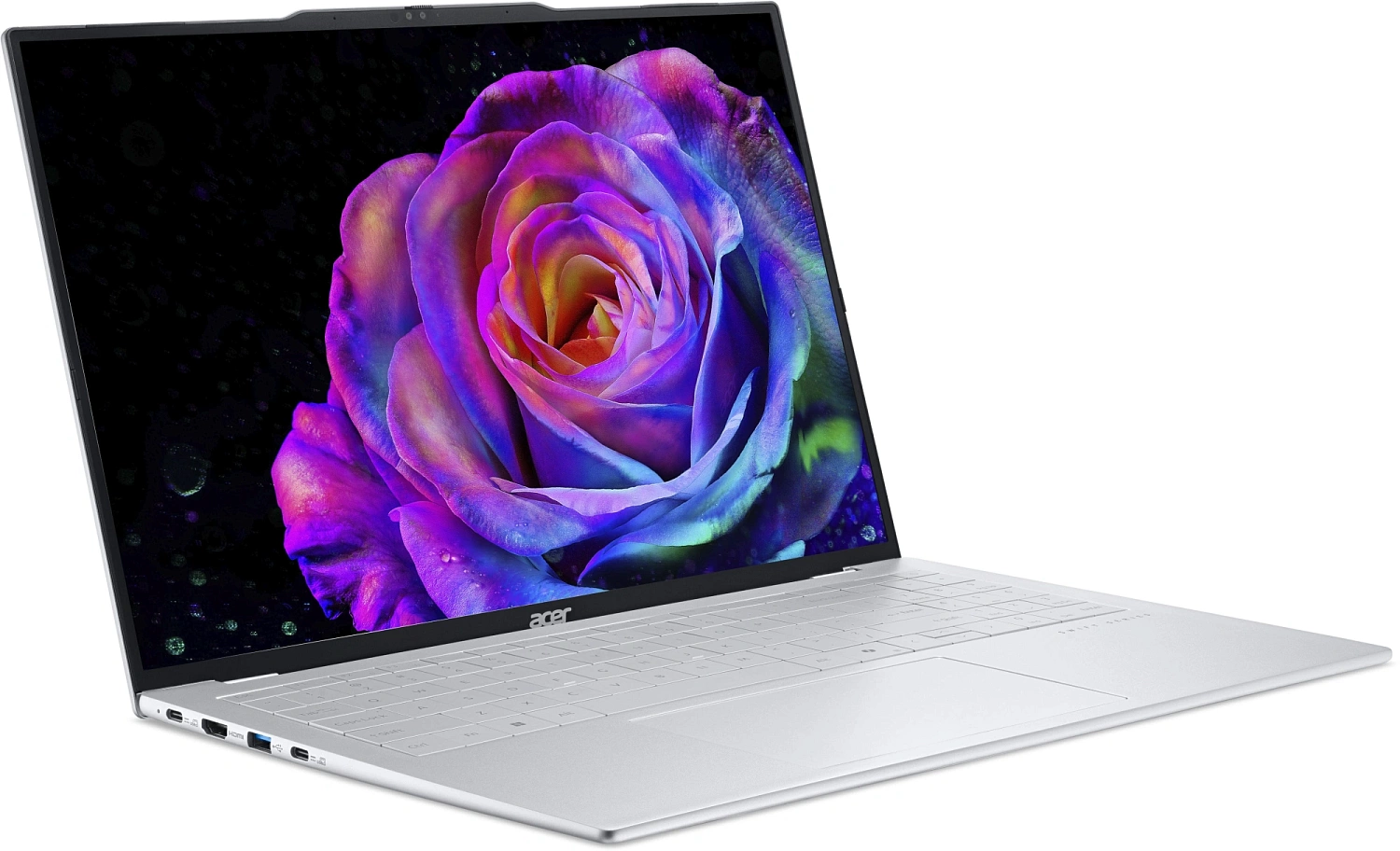 Ноутбук Acer Swift Air 16 SFA16-61M-R88D Ryzen AI 7 345 16Gb SSD512Gb AMD Radeon 16" OLED WUXGA (1920x1200) без ОС silver WiFi BT Cam (NX.DJACD.002)