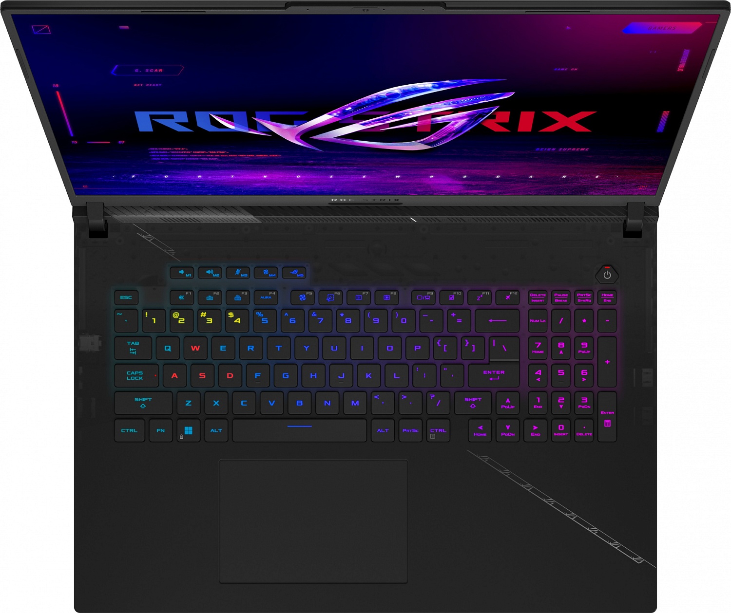 Ноутбук Asus ROG Strix G834JZ-N6068 Core i9 13980HX 32Gb SSD1Tb NVIDIA GeForce RTX4080 12Gb 18" IPS WQXGA (2560x1600) noOS black WiFi BT Cam (90NR0D31-M004M0)