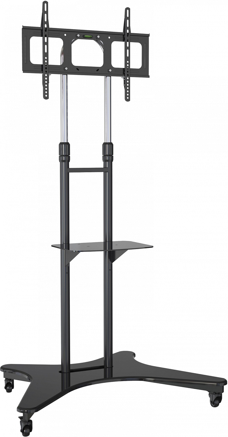 Стойка для телевизора Cactus CS-ST31 черный 37"-75" макс.81.6кг напольный мобильный