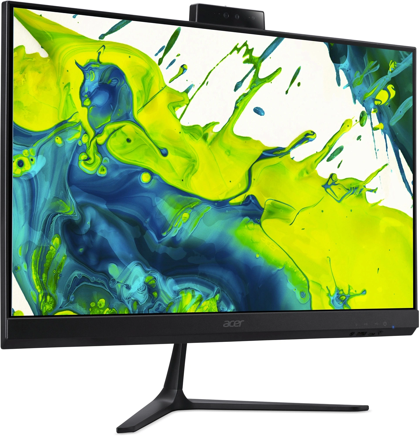 Моноблок Acer Aspire C24B-GKRK 23.8" Full HD Ryzen 5 330 (1.7) 16Gb SSD512Gb RGr Eshell GbitEth WiFi BT 65W клавиатура мышь Cam черный 1920x1080