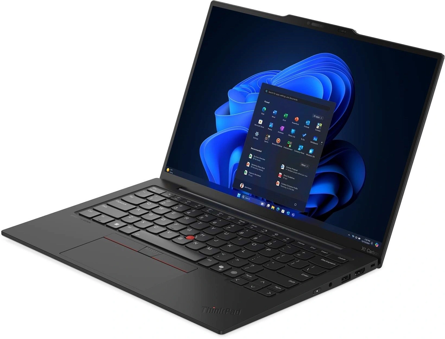 Ноутбук Lenovo ThinkPad X1 Carbon G13 Aura Core Ultra 7 258V 32Gb SSD1Tb Intel Arc 140V 14" OLED 2.8K (2880x1800) Windows 11 Pro 64 black WiFi BT Cam (21NS0012US)