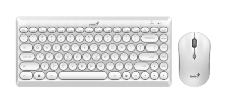 Комплект беспроводной Genius LuxeMate Q8000 (клавиатура LuxeMate Q8000/k + мышь LuxeMate Q8000/m ), White