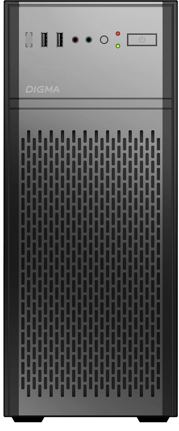 Корпус Digma DCC-MD301 черный без БП ATX 1x80mm 4x120mm 1xUSB2.0 1xUSB3.0 audio