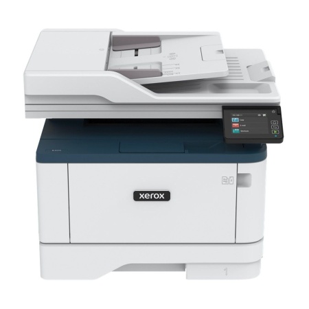 Xerox B305V_DNI (МФУ лазерное, ч/б, A4, 38 стр/мин, P/C/S, Нагрузка (max) 80K в месяц, 40-sheet ADF , 250+1 стр. - емкость лотков подачи, 1GHz, 512MB, PCL5e/6, USB 2.0, 10/100 Ethernet, Wi-Fi