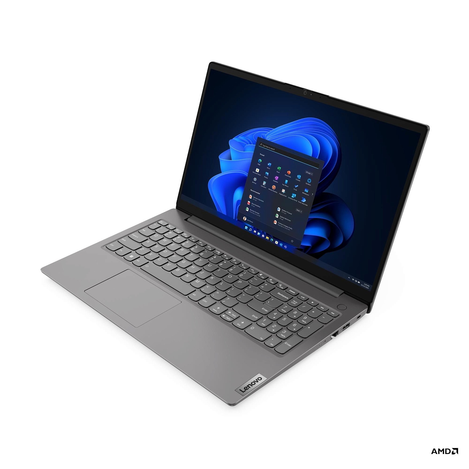 Ноутбук Lenovo V15 G4 ABP AMD Ryzen 7 7730U/16Gb (soldered D4)/SSD512Gb/UMA/15.6"/TN/FHD/1920x1080/60Hz/Win11 (SL English)/RJ-45/Iron Grey/1.65kg