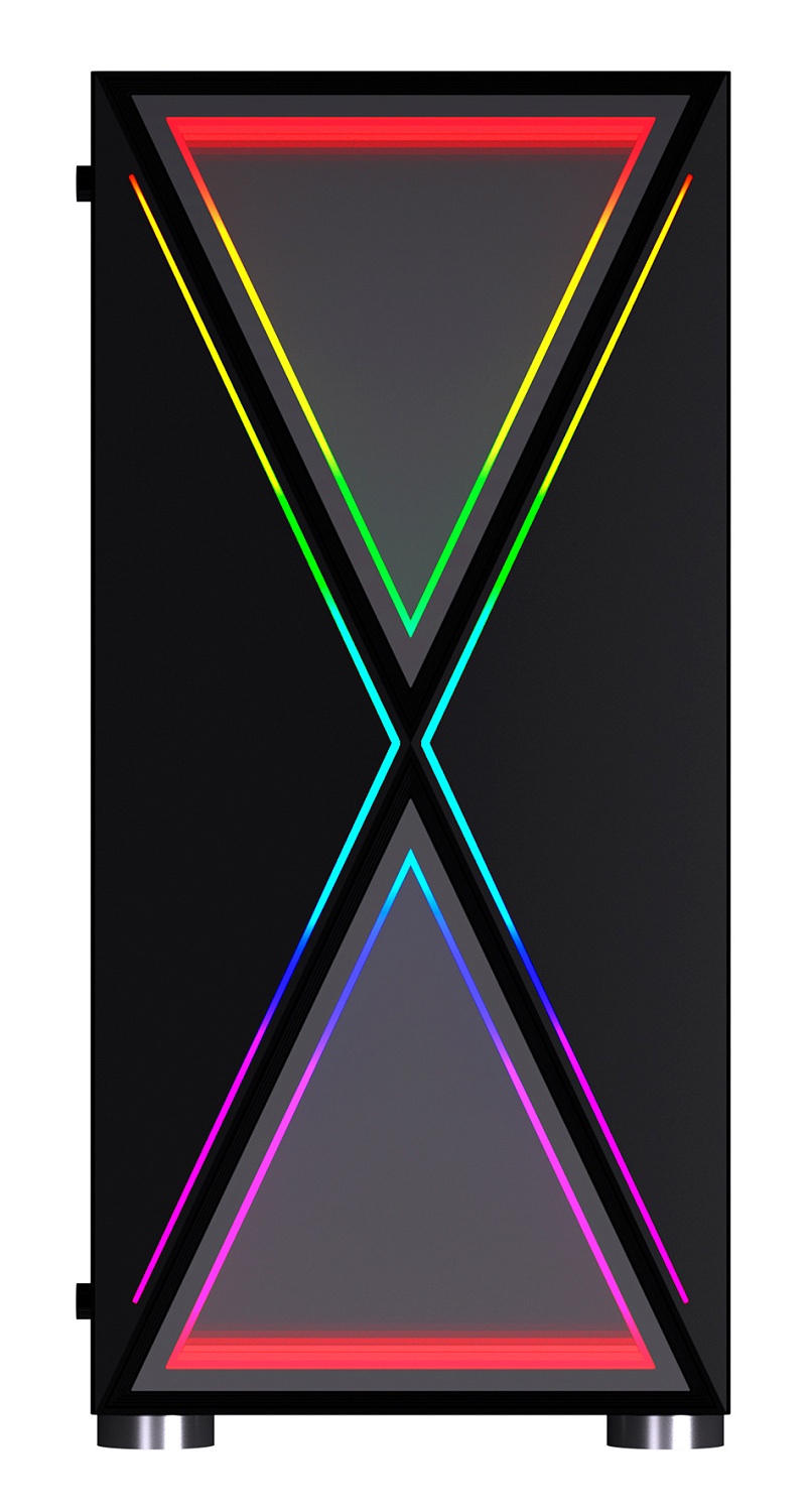 Корпус GMNG GG-CC110 черный без БП ATX 6x120mm 3x140mm 2xUSB2.0 1xUSB3.0 audio bott PSU