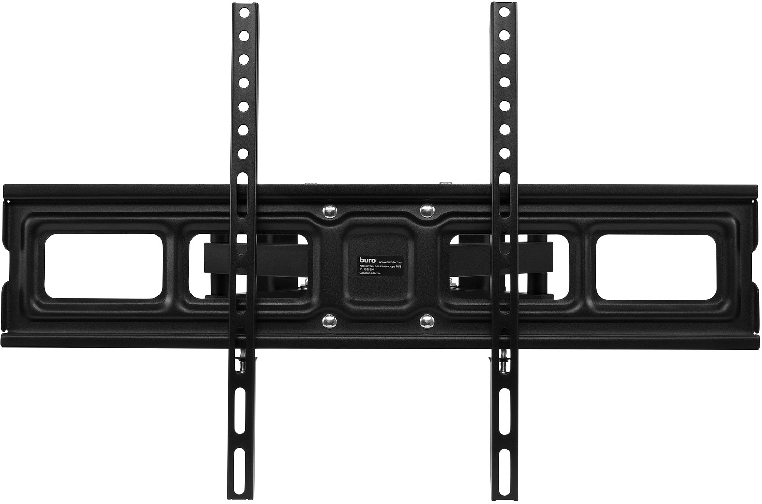 Кронштейн для телевизора Buro MF3 черный 32"-70" макс.40кг настенный поворотно-выдвижной и наклонный