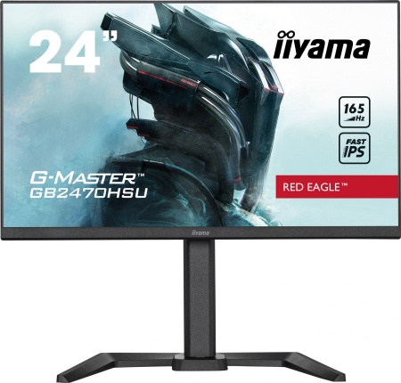 Монитор LCD 24'' Fast IPS Gaming, G-Master Red Eagle, FreeSync Premium, 1920x1080@165Hz, 250cd/m, 1100:1, HDMI, DisplayPort, 0,8ms (MPRT), Speakers, USB-HUB (2x2.0), Черный Tuner, 15cm Height Adj. Stand