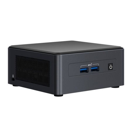 BNUC11TNHI30000 Платформа Intel NUC,Core i3-1115G4 (up to 4.10 GHz),2xDDR4-3200,no power cord SO-DIMMs (up to 64 GBGb), Intel UHD Graphics for 11th Gen Intel (Dual HDMI 2.0b w/HDMI CEC, Dual DP 1.4a via Type C), 1x Thunderbolt 4, 1x Thunderbolt 3, 4xUS