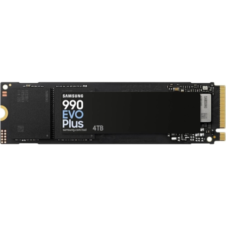Тведотельный накопитель SSD M.2 (PCI-E NVMe 2.0 Gen 4.0 x4) 4Tb Samsung 990 EVO plus (R6300/W7250MB/s) 1year