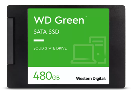 Твердотельный накопитель Western Digital SSD Green 480Gb SATA-III 2,5”/7мм 3D NAND WDS480G3G0A, 1 year