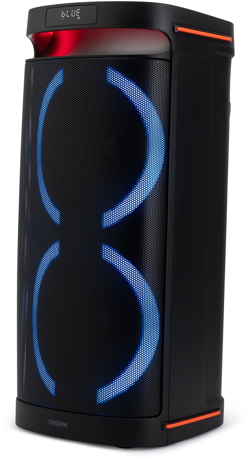 Минисистема Digma D-MC1750 черный 60Вт FM USB BT micro SD