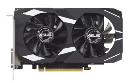 Видеокарта Asus PCI-E 4.0 DUAL-RTX3050-O6G NVIDIA GeForce RTX 3050 6Gb 96bit GDDR6 1507/14000 DVIx1 HDMIx1 DPx3 HDCP Ret