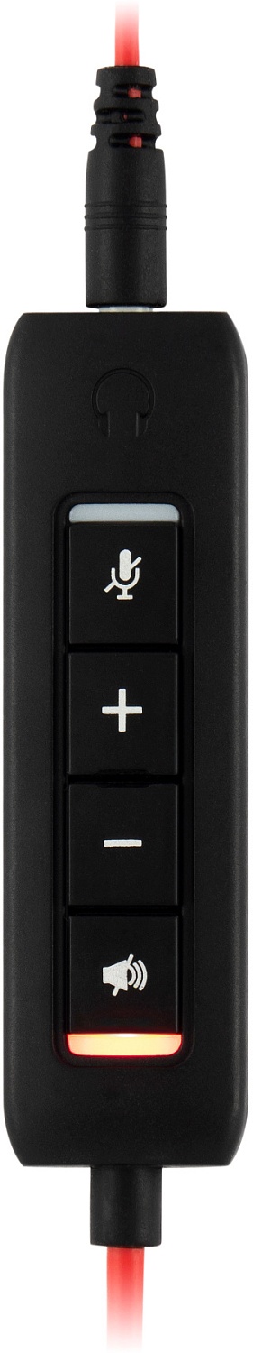 Наушники с микрофоном Оклик HS-L900 черный 2.8м накладные оголовье (1532022)