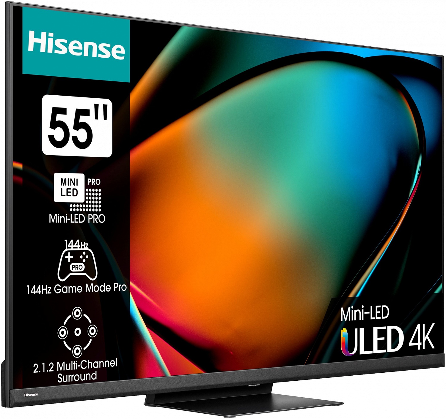 Телевизор LED Hisense 75" 75U8KQ темно-серый 4K Ultra HD 120Hz DVB-T DVB-T2 DVB-C DVB-S DVB-S2 USB WiFi Smart TV