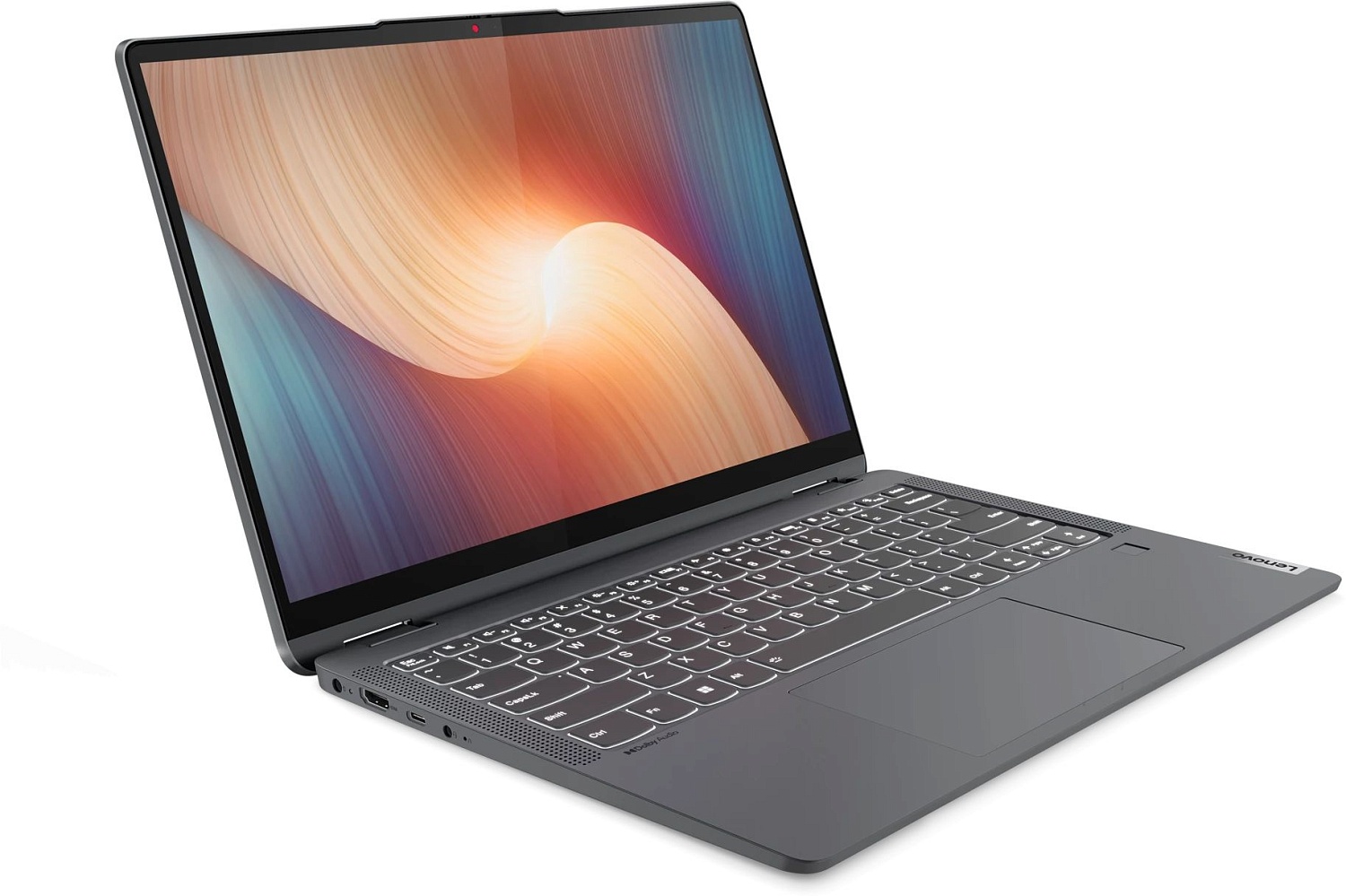 Ноутбук Lenovo IdeaPad Flex 5 14ALC7 Ryzen 5 5500U 16Gb SSD512Gb AMD Radeon 14" IPS Touch 2.2K (2240x1400) Windows 11 Home grey WiFi BT Cam (82R9006ARU)