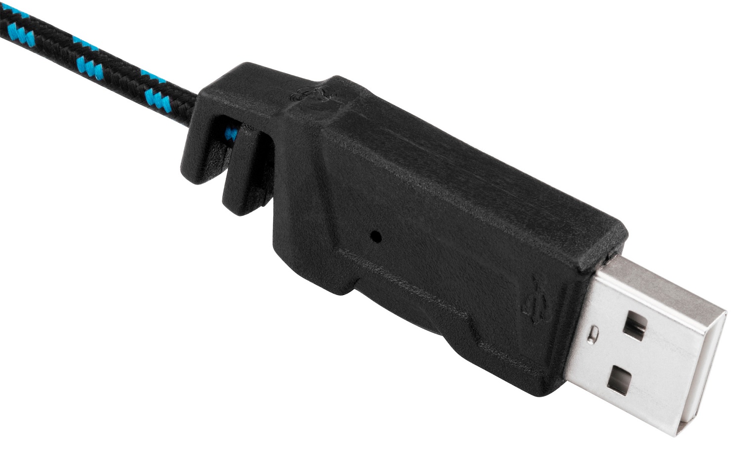 Наушники с микрофоном Оклик HS-L400G ZEUS черный/синий 2.2м мониторные оголовье (359480)