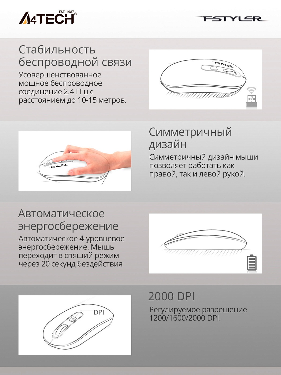 Мышь A4Tech Fstyler FG20 розовый оптическая (2000dpi) беспроводная USB для ноутбука (4but) Мышь A4Tech Fstyler FG20 розовый оптическая (2000dpi) беспроводная USB для ноутбука (4but)