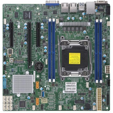 MBD-X11SRM-F-B Single socket, Intel C422, 4xDDR4, 8xSATA3 6G, 1 PCI-E 3.0 x16, 2 PCI-E 3.0 x8, 2xGE i210, microATX (incl. 1x I/O Shield MCP-260-00042-0N , 2x CBL-0044L)