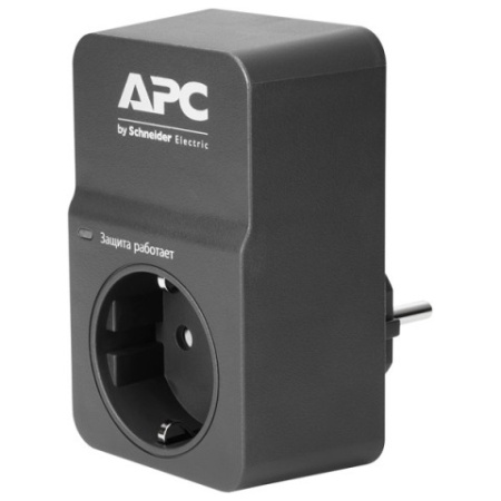 Сетевой фильтр APC Essential SurgeArrest 1 outlet 230V, Black (существенное повреждение коробки)