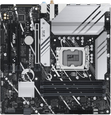 Материнская плата Asus PRIME B760M-A WIFI Soc-1700 Intel B760 4xDDR5 mATX AC`97 8ch(7.1) 2.5Gg RAID+HDMI+DP