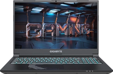 Ноутбук Gigabyte G5 Core i7 13620H 16Gb SSD512Gb NVIDIA GeForce RTX4050 6Gb 15.6" IPS FHD (1920x1080) Windows 11 black WiFi BT Cam (MF5-H2KZ353SH)